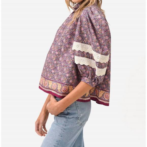 NEW HUNTER BELL molly top in falling leaves - Picture 3 of 3